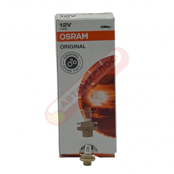 Автолампа OSRAM 12V 1.5W BAX8