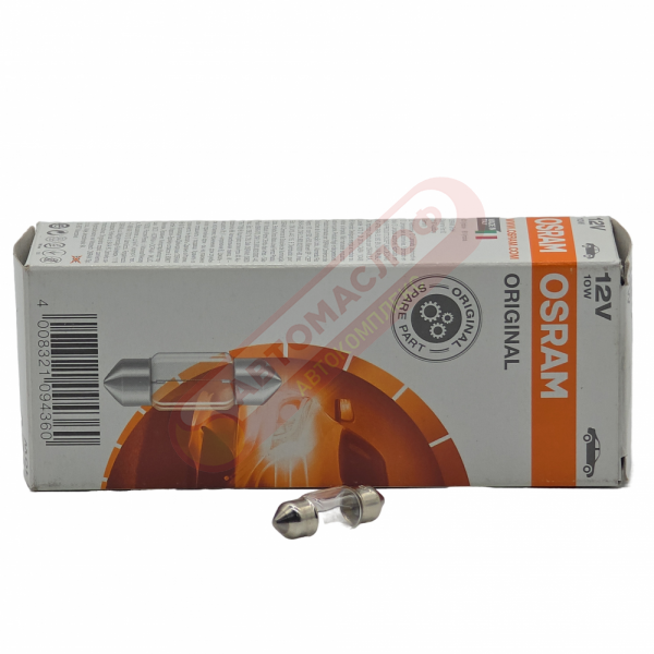 Автолампа OSRAM 12V C10W SV8.5 8 31 мм 6438