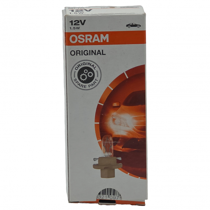 Автолампа OSRAM 12V 1.5W BAX8