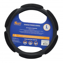 Оплетка 6 спонжей черная 40 см/L KRAFT KT800326