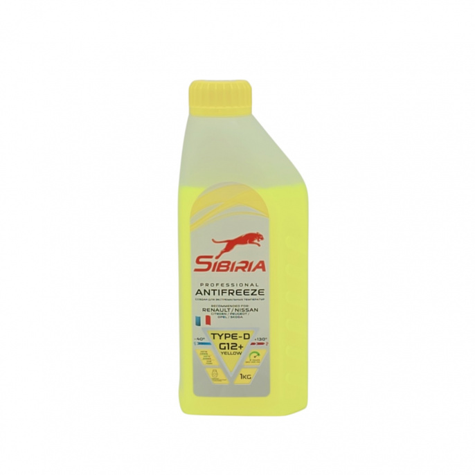 SIBIRIA Антифриз -40 G12+ желтый 1кг